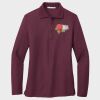 Ladies Silk Touch™ Long Sleeve Polo Thumbnail