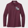 Ladies Silk Touch™ Long Sleeve Polo Thumbnail