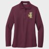 Ladies Silk Touch™ Long Sleeve Polo Thumbnail