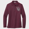 Ladies Silk Touch™ Long Sleeve Polo Thumbnail