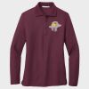 Ladies Silk Touch™ Long Sleeve Polo Thumbnail