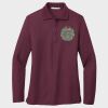 Ladies Silk Touch™ Long Sleeve Polo Thumbnail