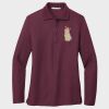 Ladies Silk Touch™ Long Sleeve Polo Thumbnail