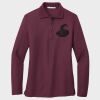 Ladies Silk Touch™ Long Sleeve Polo Thumbnail