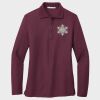 Ladies Silk Touch™ Long Sleeve Polo Thumbnail