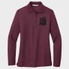 Ladies Silk Touch™ Long Sleeve Polo Thumbnail