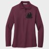 Ladies Silk Touch™ Long Sleeve Polo Thumbnail