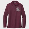 Ladies Silk Touch™ Long Sleeve Polo Thumbnail