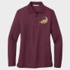 Ladies Silk Touch™ Long Sleeve Polo Thumbnail