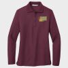 Ladies Silk Touch™ Long Sleeve Polo Thumbnail
