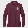 Ladies Silk Touch™ Long Sleeve Polo Thumbnail