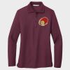 Ladies Silk Touch™ Long Sleeve Polo Thumbnail