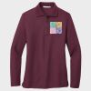 Ladies Silk Touch™ Long Sleeve Polo Thumbnail