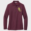 Ladies Silk Touch™ Long Sleeve Polo Thumbnail