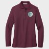 Ladies Silk Touch™ Long Sleeve Polo Thumbnail