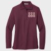 Ladies Silk Touch™ Long Sleeve Polo Thumbnail