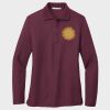 Ladies Silk Touch™ Long Sleeve Polo Thumbnail