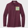 Ladies Silk Touch™ Long Sleeve Polo Thumbnail