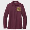 Ladies Silk Touch™ Long Sleeve Polo Thumbnail