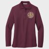 Ladies Silk Touch™ Long Sleeve Polo Thumbnail