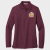 Ladies Silk Touch™ Long Sleeve Polo Thumbnail