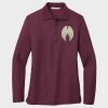 Ladies Silk Touch™ Long Sleeve Polo Thumbnail
