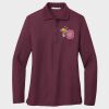 Ladies Silk Touch™ Long Sleeve Polo Thumbnail