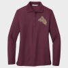Ladies Silk Touch™ Long Sleeve Polo Thumbnail