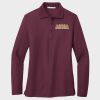 Ladies Silk Touch™ Long Sleeve Polo Thumbnail