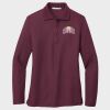 Ladies Silk Touch™ Long Sleeve Polo Thumbnail