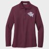 Ladies Silk Touch™ Long Sleeve Polo Thumbnail
