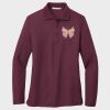 Ladies Silk Touch™ Long Sleeve Polo Thumbnail