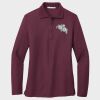Ladies Silk Touch™ Long Sleeve Polo Thumbnail