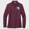 Ladies Silk Touch™ Long Sleeve Polo Thumbnail