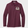 Ladies Silk Touch™ Long Sleeve Polo Thumbnail