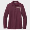 Ladies Silk Touch™ Long Sleeve Polo Thumbnail