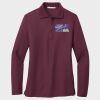 Ladies Silk Touch™ Long Sleeve Polo Thumbnail