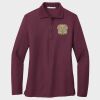 Ladies Silk Touch™ Long Sleeve Polo Thumbnail