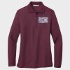 Ladies Silk Touch™ Long Sleeve Polo Thumbnail