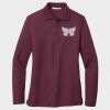 Ladies Silk Touch™ Long Sleeve Polo Thumbnail