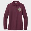 Ladies Silk Touch™ Long Sleeve Polo Thumbnail