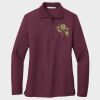 Ladies Silk Touch™ Long Sleeve Polo Thumbnail