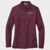 Ladies Silk Touch™ Long Sleeve Polo Thumbnail