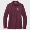 Ladies Silk Touch™ Long Sleeve Polo Thumbnail