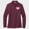 Ladies Silk Touch™ Long Sleeve Polo Thumbnail