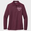 Ladies Silk Touch™ Long Sleeve Polo Thumbnail