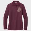 Ladies Silk Touch™ Long Sleeve Polo Thumbnail