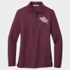 Ladies Silk Touch™ Long Sleeve Polo Thumbnail