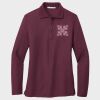 Ladies Silk Touch™ Long Sleeve Polo Thumbnail