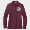 Ladies Silk Touch™ Long Sleeve Polo Thumbnail